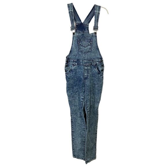Diamonds And Threads‎ Denim Overall Jeans Woman Size 3 Blue Skinny Legs - Picture 1 of 8